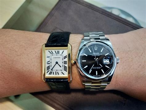 rolex vs cartier|rolex tank.